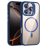 Apple iPhone 16 Pro Max Kılıf Standlı ve Kamera Lens Hediyeli M-Safe Şarj Özellikli Zore Etro Kapak