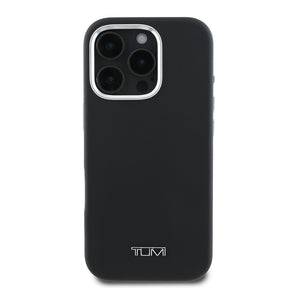 Apple iPhone 16 Pro Max Kılıf TUMI Orjinal Lisanslı M-safe Şarj Özellikli Metal Yazı Logolu PU Deri Kapak