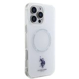 Apple iPhone 16 Pro Max Kılıf U.S. Polo Assn. Orjinal Lisanslı M-safe Şarj Özellikli IML Double Horse Logolu Ring Kapak