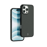 Apple iPhone 16 Pro Max Kılıf Wiwu DCC-205 M-safe Şarj Özellikli Aramid Fiber Tasarım Kevlar Kapak