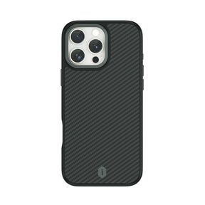 Apple iPhone 16 Pro Max Kılıf Wiwu DCC-205 M-safe Şarj Özellikli Aramid Fiber Tasarım Kevlar Kapak