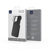 Apple iPhone 16 Pro Max Kılıf Wiwu DCC-208 M-safe Şarj Özellikli Kamera Standlı Aramid Fiber Tasarım Kevlar Kapak