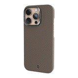 Apple iPhone 16 Pro Max Kılıf Wiwu DCC-208 M-safe Şarj Özellikli Kamera Standlı Aramid Fiber Tasarım Kevlar Kapak