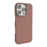 Apple iPhone 16 Pro Max Kılıf Wiwu DCC-208 M-safe Şarj Özellikli Kamera Standlı Aramid Fiber Tasarım Kevlar Kapak