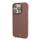 Apple iPhone 16 Pro Max Kılıf Wiwu DCC-208 M-safe Şarj Özellikli Kamera Standlı Aramid Fiber Tasarım Kevlar Kapak