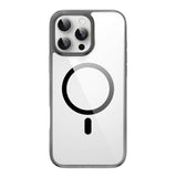 Apple iPhone 16 Pro Max Kılıf Wiwu MCC-101 iShield Pro Serisi M-safe Şarj Özellikli Crystal Sert PC Kapak