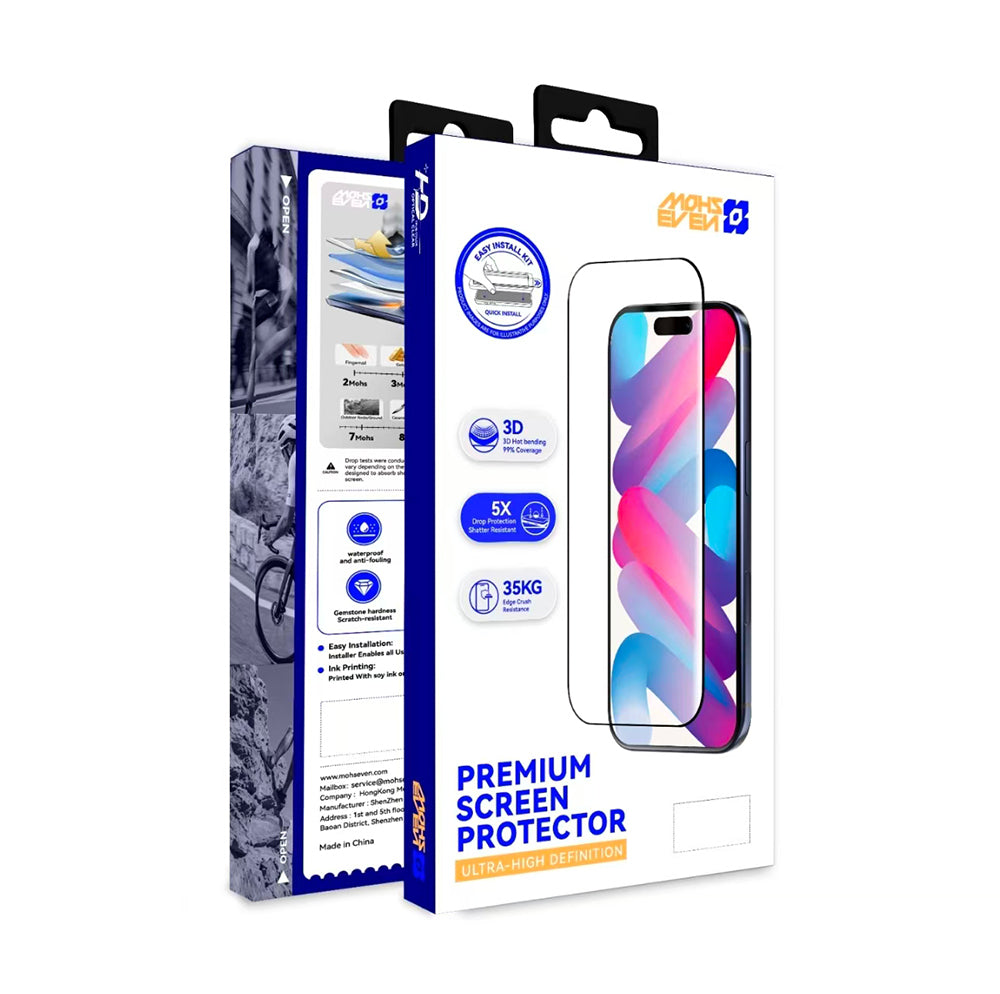 Apple iPhone 16 Pro Max Mohseven M6 HD Temperli Cam Ekran Koruyucu + Kolay Uygulama Aparatı