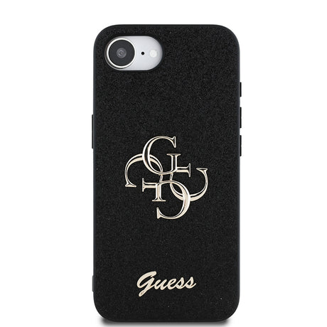 Apple iPhone 16E Kılıf Guess Orjinal Lisanslı 4G Büyük Metal Logolu Glitter Kapak