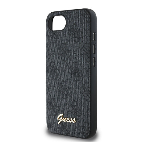Apple iPhone 16E Kılıf Guess Orjinal Lisanslı 4G Desenli Script Metal Logolu Kapak