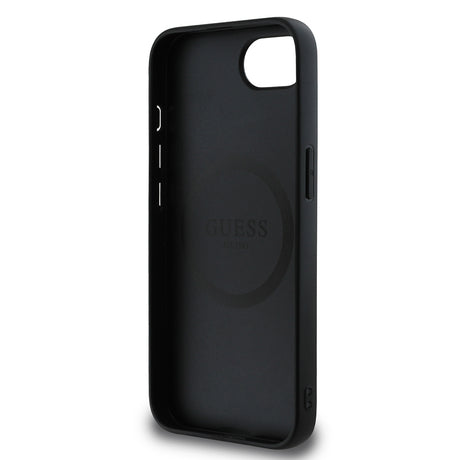 Apple iPhone 16E Kılıf Guess Orjinal Lisanslı 4G Desenli Script Metal Logolu Kapak
