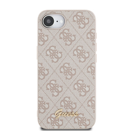 Apple iPhone 16E Kılıf Guess Orjinal Lisanslı 4G Desenli Script Metal Logolu Kapak