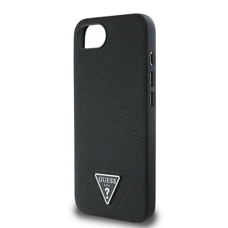 Apple iPhone 16E Kılıf Guess Orjinal Lisanslı M-safe Şarj Özellikli Grained Triangle Kapak