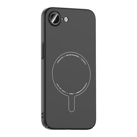 Apple iPhone 16E Kılıf M-Safe Şarj Özellikli Kamera Korumalı Zore Elio Sert PC Kapak