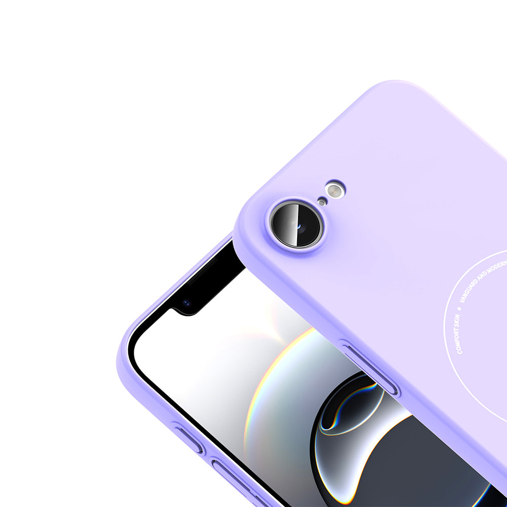 Apple iPhone 16E Kılıf M-Safe Şarj Özellikli Kamera Korumalı Zore Elio Sert PC Kapak