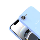 Apple iPhone 16E Kılıf M-Safe Şarj Özellikli Kamera Korumalı Zore Elio Sert PC Kapak
