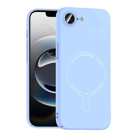 Apple iPhone 16E Kılıf M-Safe Şarj Özellikli Kamera Korumalı Zore Elio Sert PC Kapak