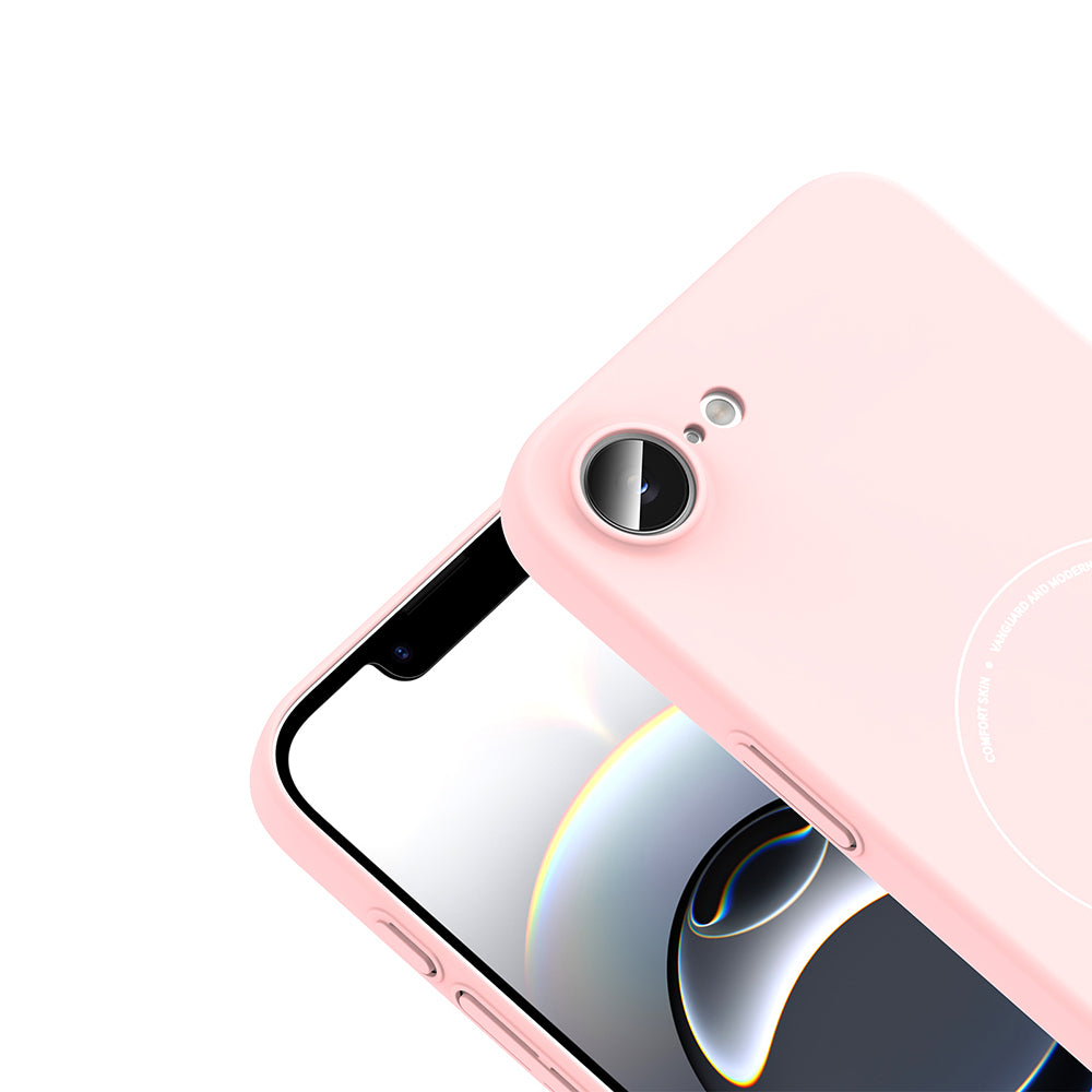 Apple iPhone 16E Kılıf M-Safe Şarj Özellikli Kamera Korumalı Zore Elio Sert PC Kapak