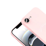 Apple iPhone 16E Kılıf M-Safe Şarj Özellikli Kamera Korumalı Zore Elio Sert PC Kapak