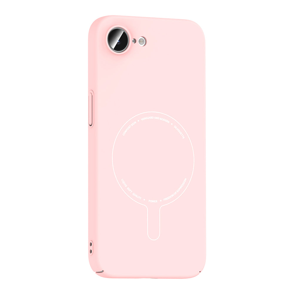 Apple iPhone 16E Kılıf M-Safe Şarj Özellikli Kamera Korumalı Zore Elio Sert PC Kapak