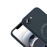 Apple iPhone 16E Kılıf M-Safe Şarj Özellikli Kamera Korumalı Zore Elio Sert PC Kapak