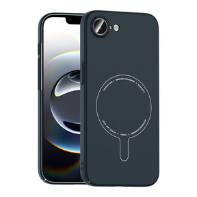 Apple iPhone 16E Kılıf M-Safe Şarj Özellikli Kamera Korumalı Zore Elio Sert PC Kapak