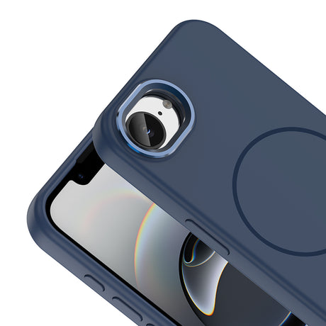 Apple iPhone 16E Kılıf M-Safe Şarj Özellikli Metal Kamera Çerçeveli Zore Edi Silikon Kapak