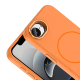 Apple iPhone 16E Kılıf M-Safe Şarj Özellikli Metal Kamera Çerçeveli Zore Edi Silikon Kapak