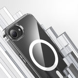 Apple iPhone 16E Kılıf M-safe Şarj Özellikli Şeffaf Sert PC Zore Embos Kapak