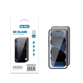 Apple iPhone 17 Air Go Des OG Glass Privacy Antistatik Temperli Cam Ekran Koruyucu