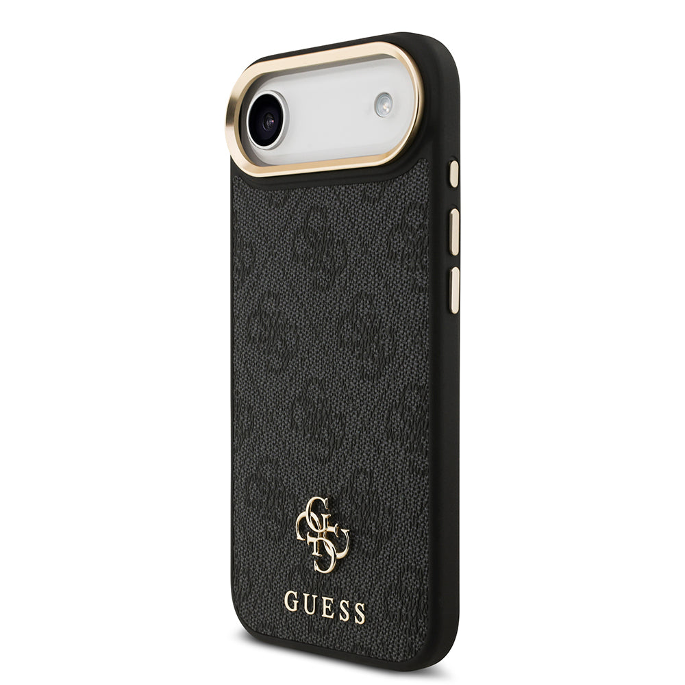 Apple iPhone 17 Air Guess Orjinal Lisanslı 4G ve Yazı Logolu Kılıf + Ekran Koruyucu + Lens Koruyucu 3in1 Aksesuar Seti
