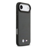 Apple iPhone 17 Air Kılıf BMW Orjinal Lisanslı M-safe Şarj Özellikli Karbon Fiber Metal Logolu Kevlar Kapak