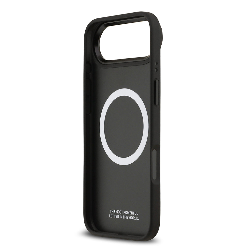 Apple iPhone 17 Air Kılıf BMW Orjinal Lisanslı M-safe Şarj Özellikli Karbon Fiber Metal Logolu Kevlar Kapak