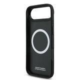 Apple iPhone 17 Air Kılıf BMW Orjinal Lisanslı M-safe Şarj Özellikli Metal BMW ve M Logolu PU Karbon Tasarımlı Kapak