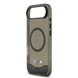 Apple iPhone 17 Air Kılıf BMW Orjinal Lisanslı M-safe Şarj Özellikli Metal Buton Tasarımlı Tranparan M Dizayn Kapak