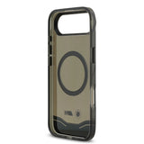 Apple iPhone 17 Air Kılıf BMW Orjinal Lisanslı M-safe Şarj Özellikli Metal Buton Tasarımlı Tranparan M Dizayn Kapak