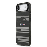 Apple iPhone 17 Air Kılıf BMW Orjinal Lisanslı M-safe Şarj Özellikli Metal Kamera Butonlu Yatay Şeritli M Dizayn Kapak