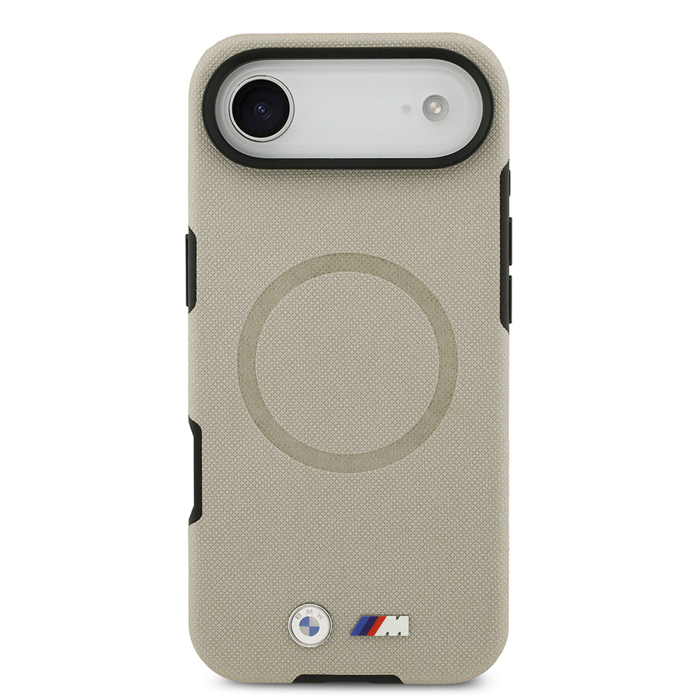 Apple iPhone 17 Air Kılıf BMW Orjinal Lisanslı M-safe Şarj Özellikli Metal Logolu Delikli M Dizayn Deri Kapak