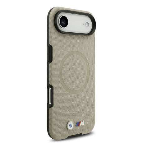 Apple iPhone 17 Air Kılıf BMW Orjinal Lisanslı M-safe Şarj Özellikli Metal Logolu Delikli M Dizayn Deri Kapak