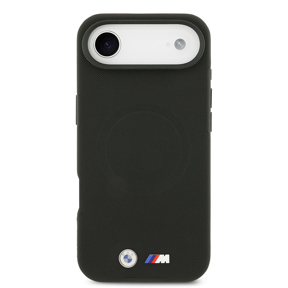 Apple iPhone 17 Air Kılıf BMW Orjinal Lisanslı M-safe Şarj Özellikli Metal Logolu Delikli M Dizayn Deri Kapak