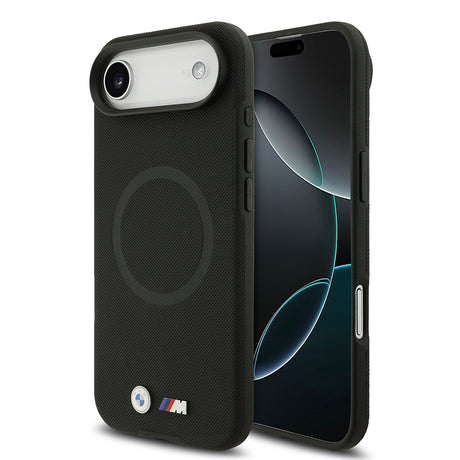 Apple iPhone 17 Air Kılıf BMW Orjinal Lisanslı M-safe Şarj Özellikli Metal Logolu Delikli M Dizayn Deri Kapak