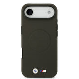 Apple iPhone 17 Air Kılıf BMW Orjinal Lisanslı M-safe Şarj Özellikli Metal Logolu Delikli M Dizayn Deri Kapak