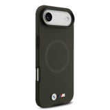 Apple iPhone 17 Air Kılıf BMW Orjinal Lisanslı M-safe Şarj Özellikli Metal Logolu Delikli M Dizayn Deri Kapak