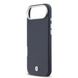 Apple iPhone 17 Air Kılıf BMW Orjinal Lisanslı M-safe Şarj Özellikli Metal Logolu Tam Kaplama Deri Kapak