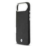 Apple iPhone 17 Air Kılıf BMW Orjinal Lisanslı M-safe Şarj Özellikli Metal Logolu Tam Kaplama Deri Kapak
