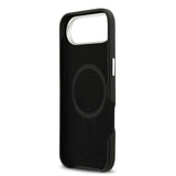 Apple iPhone 17 Air Kılıf BMW Orjinal Lisanslı M-safe Şarj Özellikli Metal Logolu Tam Kaplama Deri Kapak