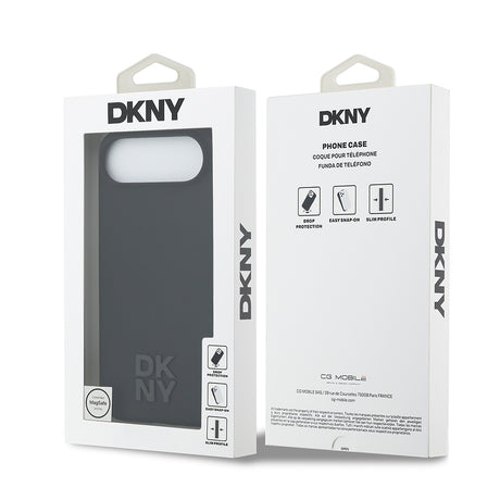 Apple iPhone 17 Air Kılıf DKNY Orjinal Lisanslı M-safe Şarj Özellikli Metal Logolu Silikon Kapak