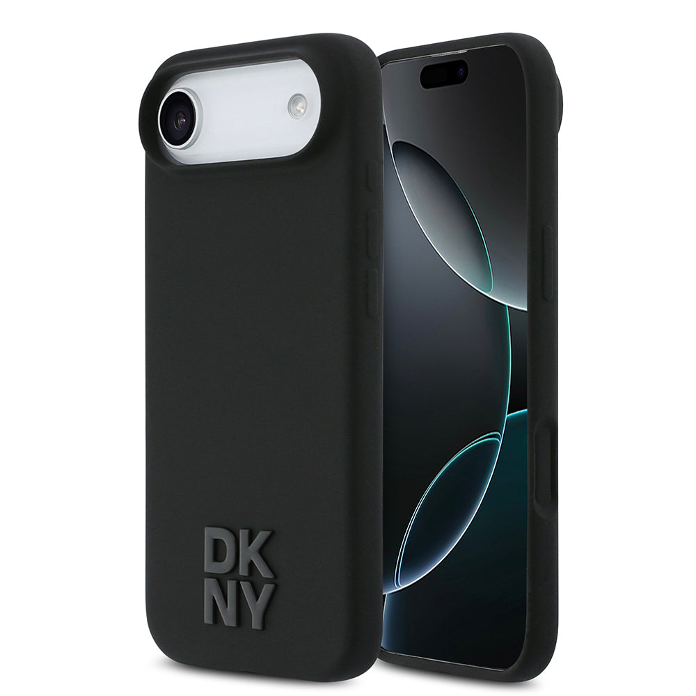 Apple iPhone 17 Air Kılıf DKNY Orjinal Lisanslı M-safe Şarj Özellikli Metal Logolu Silikon Kapak