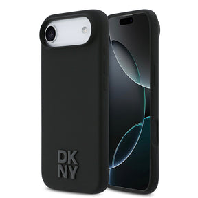 Apple iPhone 17 Air Kılıf DKNY Orjinal Lisanslı M-safe Şarj Özellikli Metal Logolu Silikon Kapak