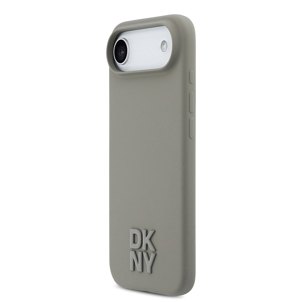 Apple iPhone 17 Air Kılıf DKNY Orjinal Lisanslı M-safe Şarj Özellikli Metal Logolu Silikon Kapak