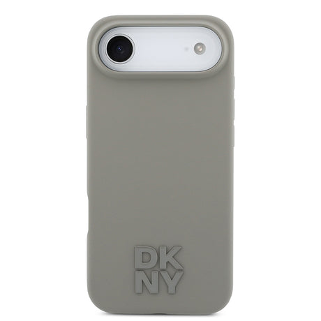 Apple iPhone 17 Air Kılıf DKNY Orjinal Lisanslı M-safe Şarj Özellikli Metal Logolu Silikon Kapak